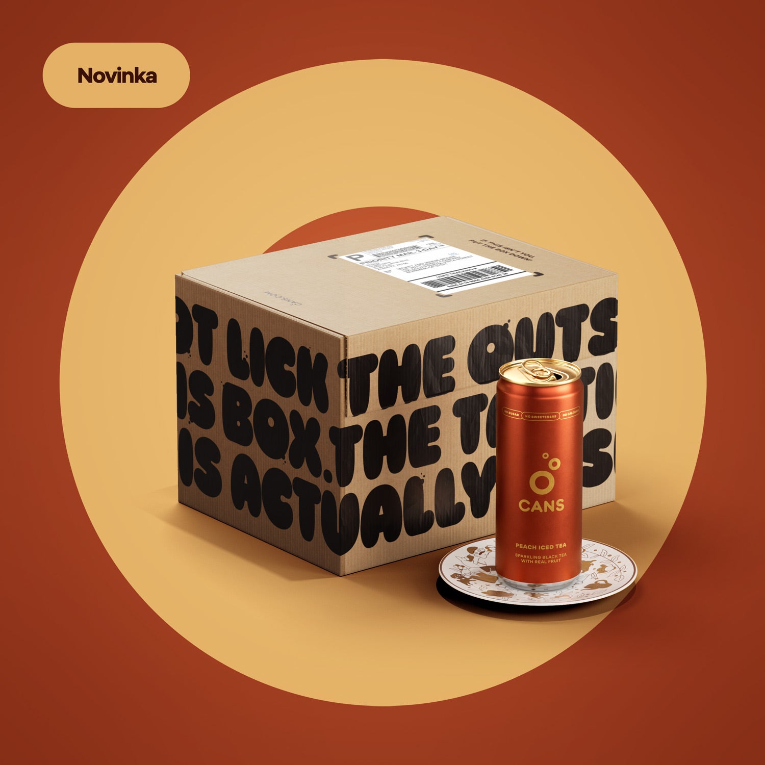 CANS Iced Tea Broskyňa -- 12 × 330ml