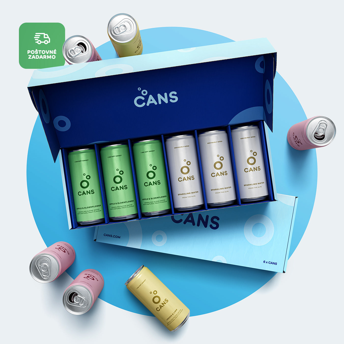 CANS SAMPLE BOX -- 12 × 330ml