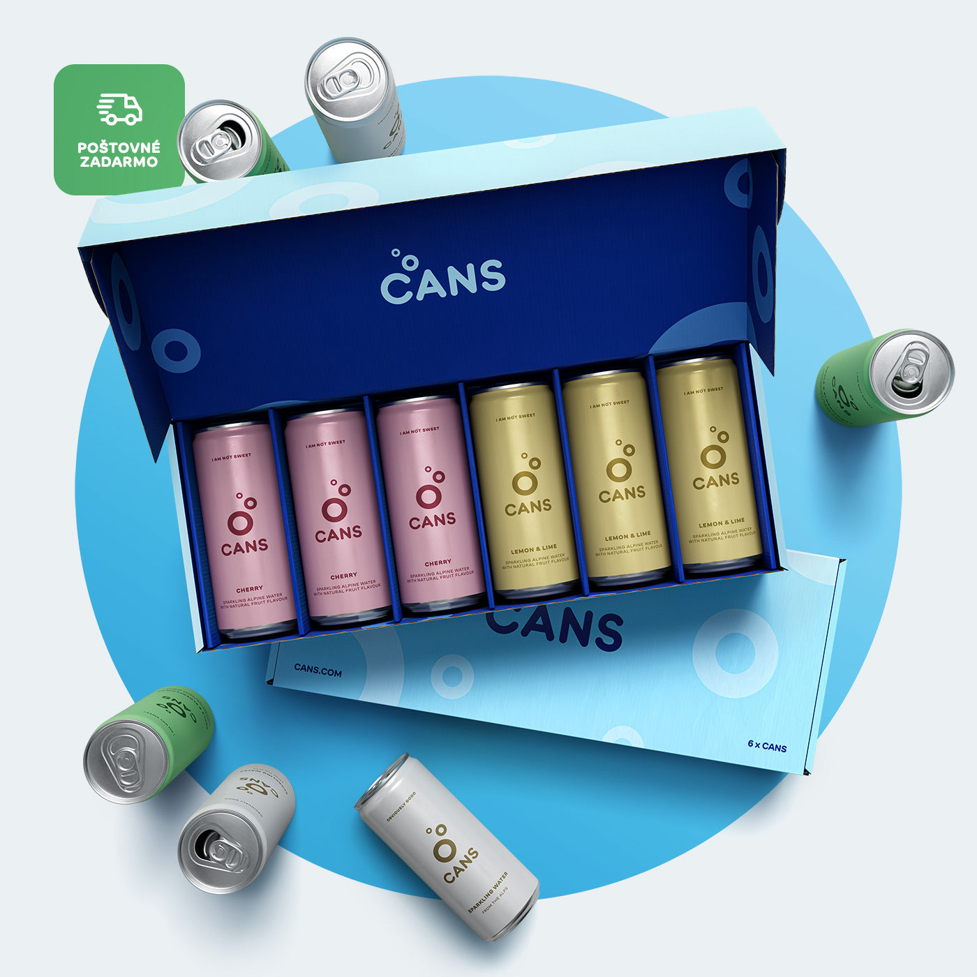 CANS SAMPLE BOX -- 12 × 330ml