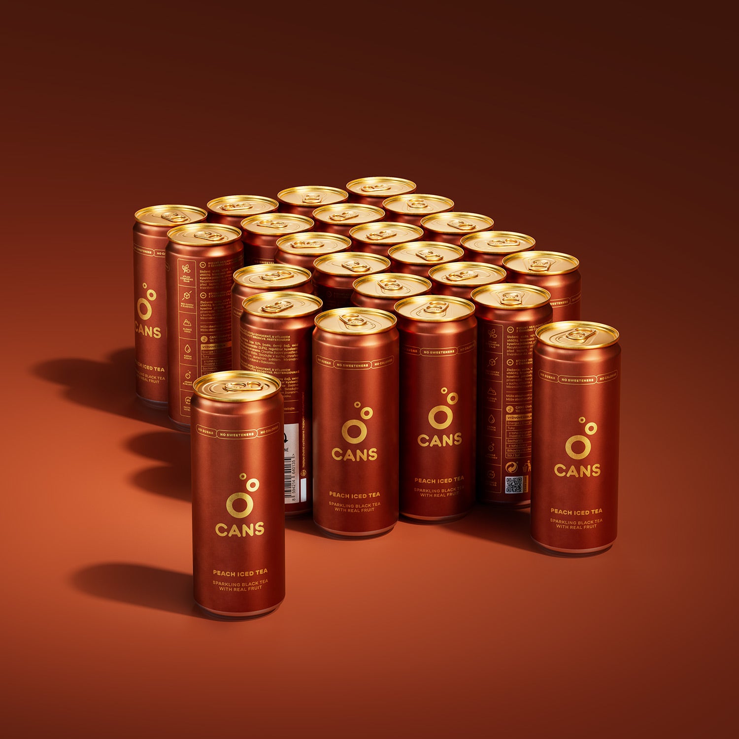 CANS Iced Tea Broskyňa -- 24 × 330ml